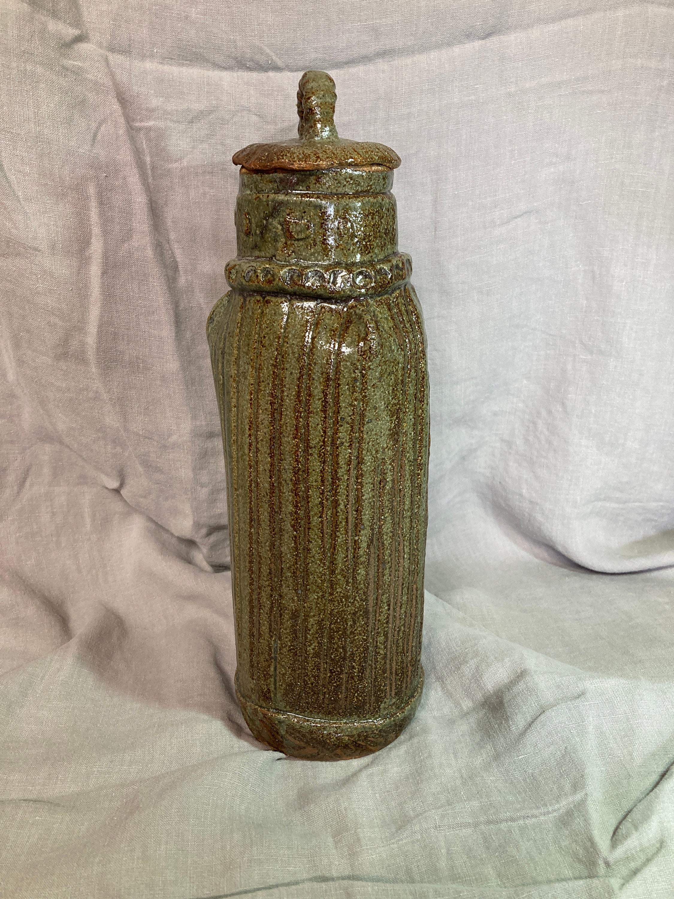 Tall Ceramic Container / Jar Etsy