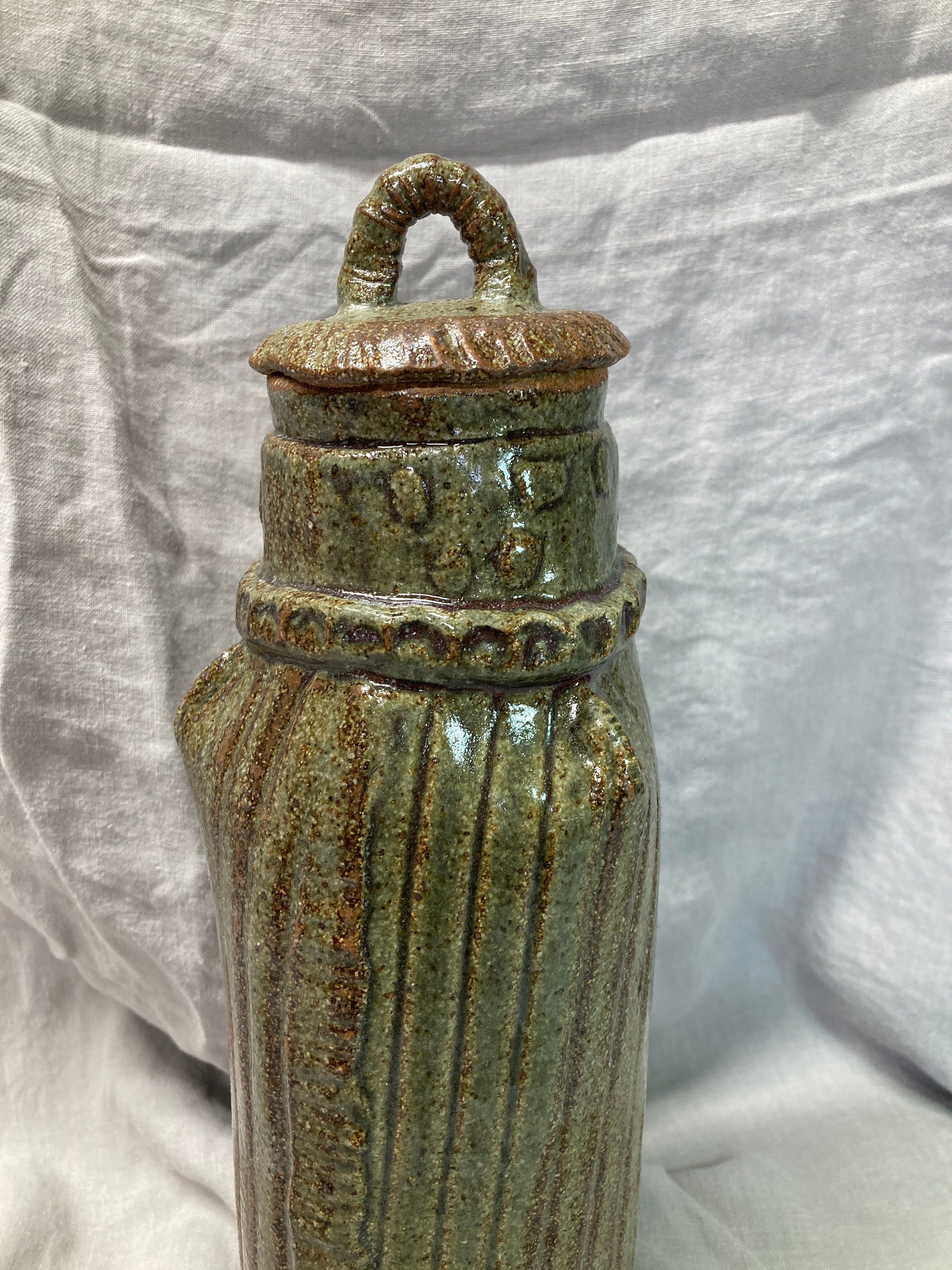 Tall Ceramic Container / Jar Etsy