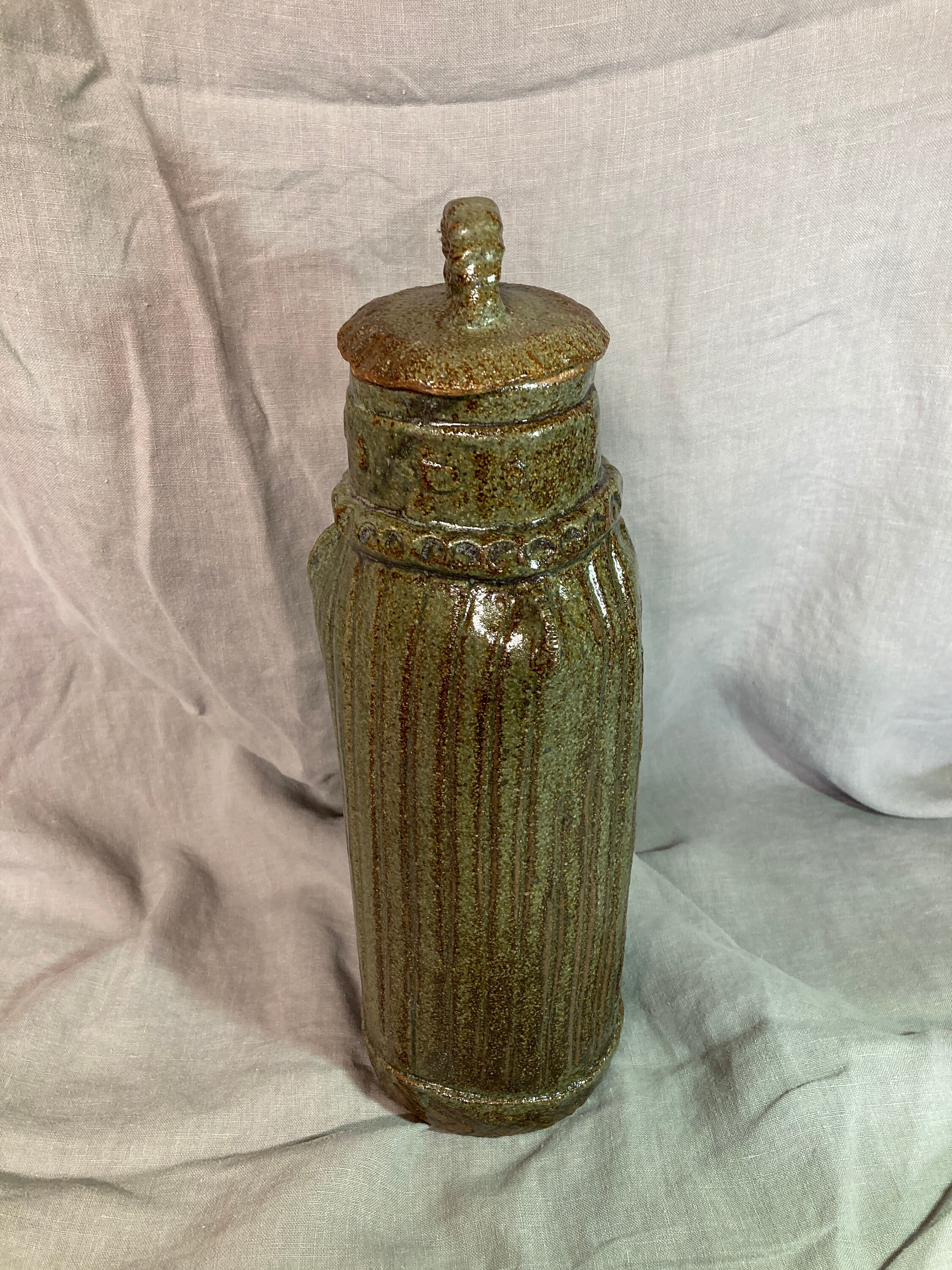 Tall Ceramic Container / Jar Etsy