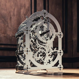 Mechanische Zeit für 4 Maschine Metall Puzzle Modell Mysteriöse Timerkonstruktion