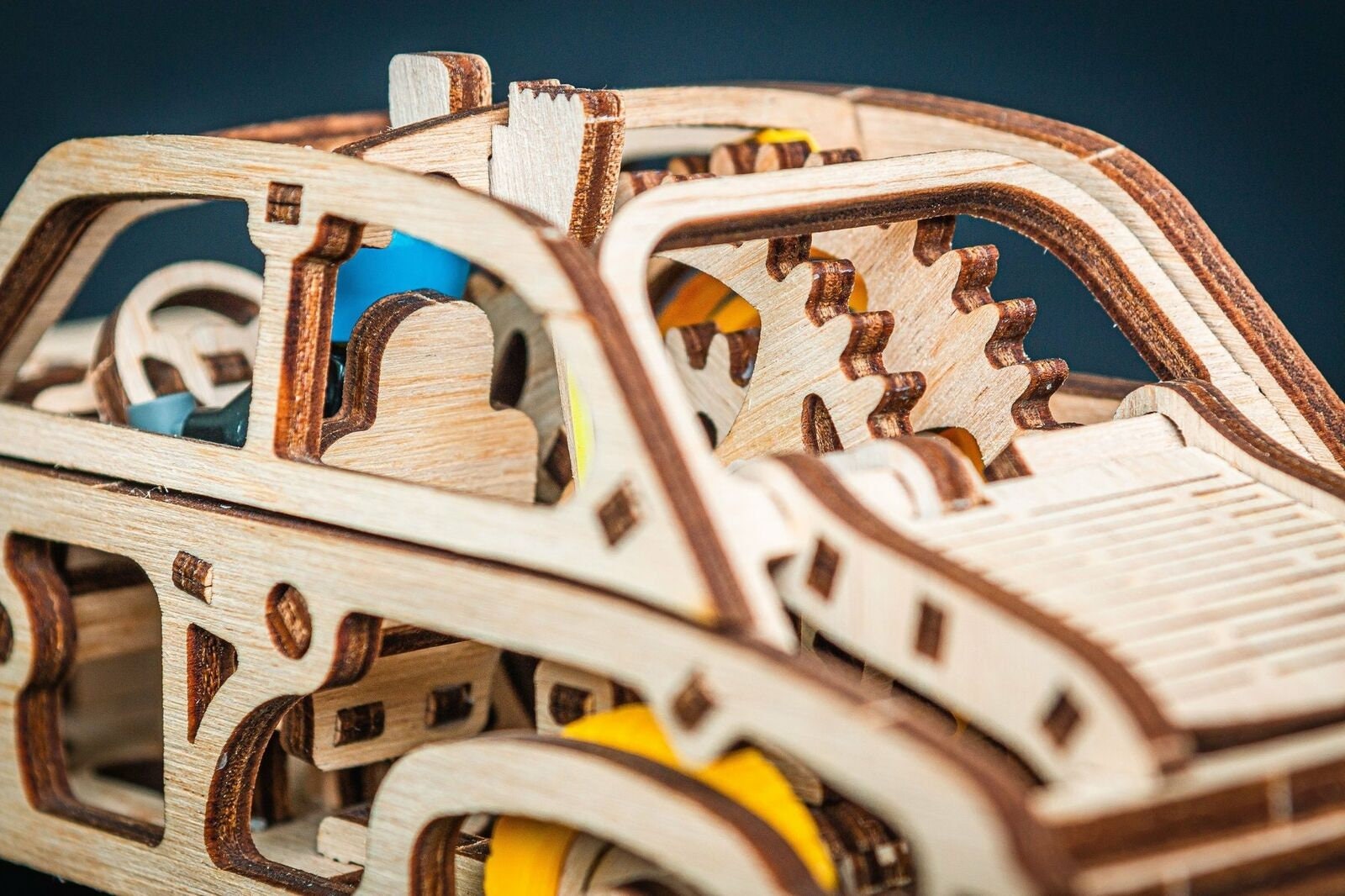 Puzzle Model Mechanical Time for 4 Machine 3D Wooden Puzzle Model Polish Legend Car ...