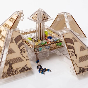 Mecánica Móvil Madera 3D Veter Modelos Puzzle Joyero Pirámide Egipcia