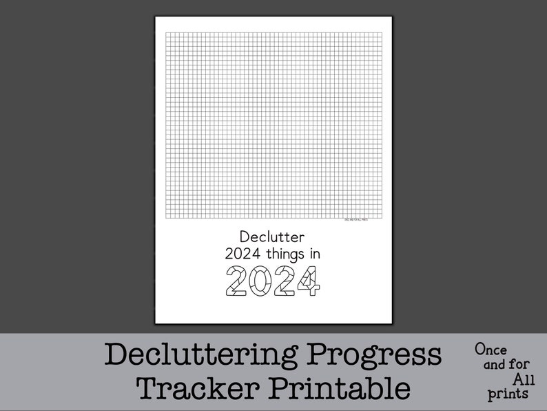 Declutter 2025 Things in 2025 Year Progress Chart Tracker Printable Etsy
