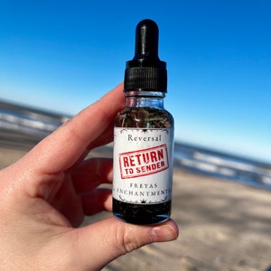 Return to Sender Ritual Spell Oil 1oz Return Negative Energy Spell Oil Return To Sender Oil