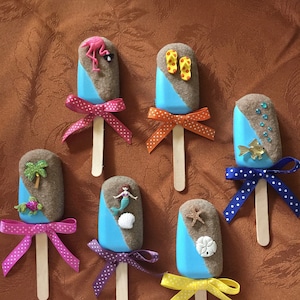 Fake Beach Cakesicle, Fake Beach Popsicle, Pool Party Decor, Beach Decor, Fake Cake Pop, Summer Decor, Faux Decor, Tiered Tray Decor