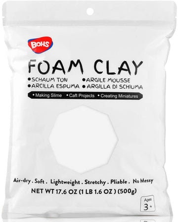 BOHS Primary Colors Ultra-Light Slime and Foam Modeling Clay, Air Dry, –  BOHS Toys