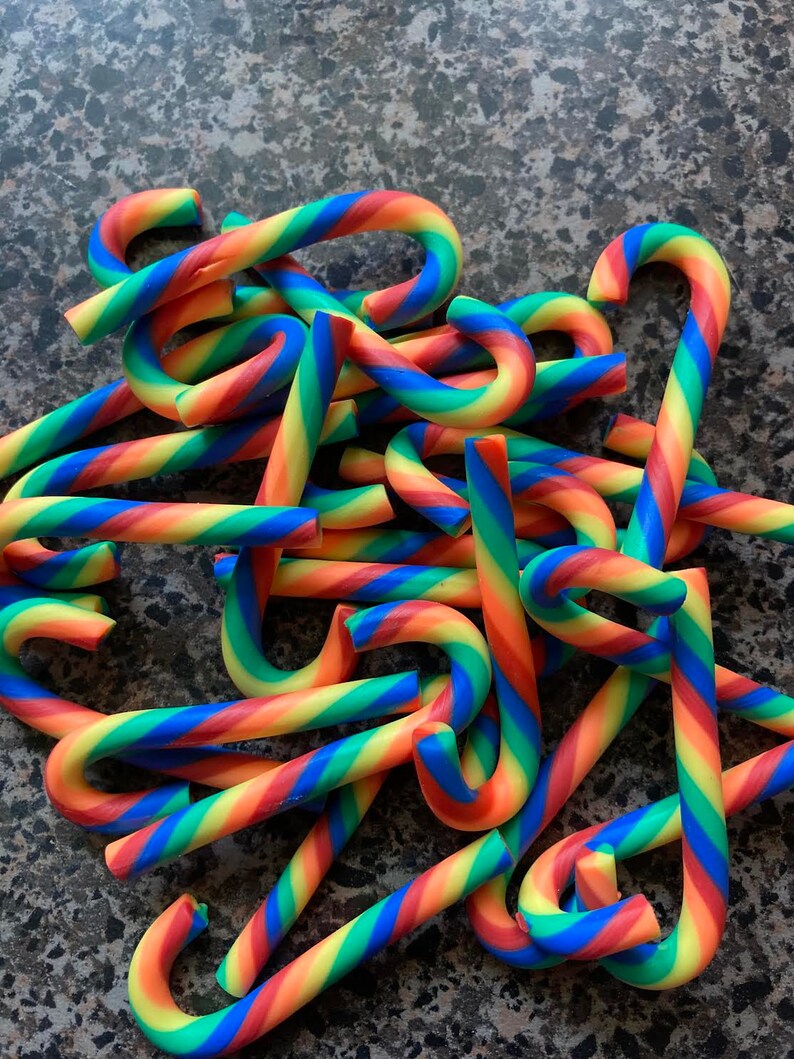 Fake Candy Cane Fake Peppermint Fake Christmas Candy Fake Etsy