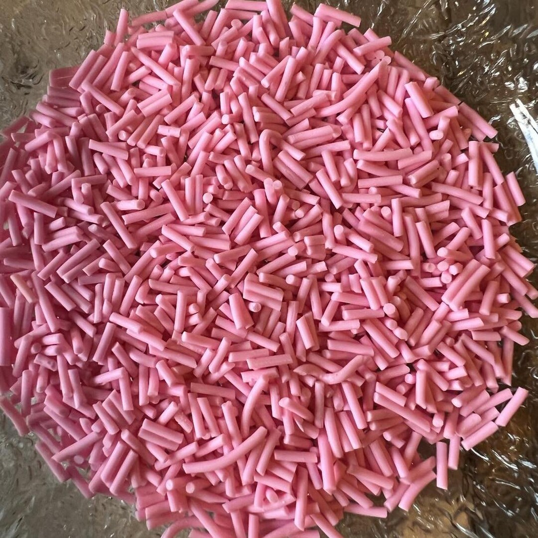 Fake Pink Sprinkles, Polymer Clay Fake Sprinkles, Pink Polymer ...