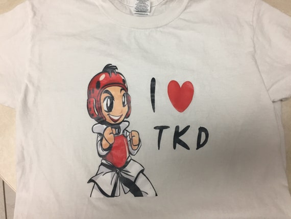 Airbrushed Taekwondo Martial Art T-Shirt in all sizes