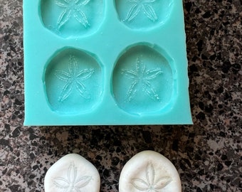 4 Cavity Sand Dollar Silicone Mold