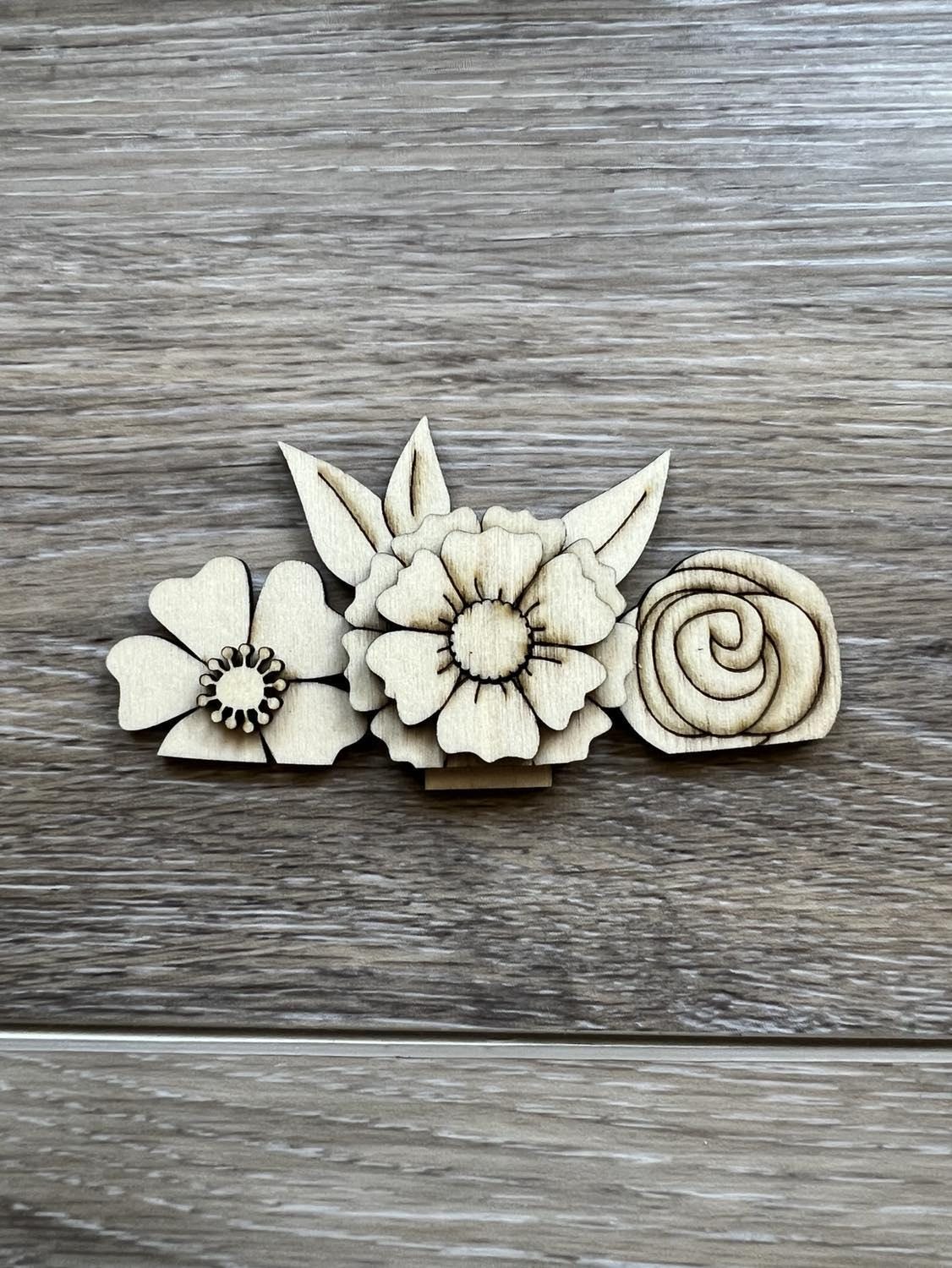 DIY Unfinished Spring Flowers Insert for Small Basket, DIY Spring ...