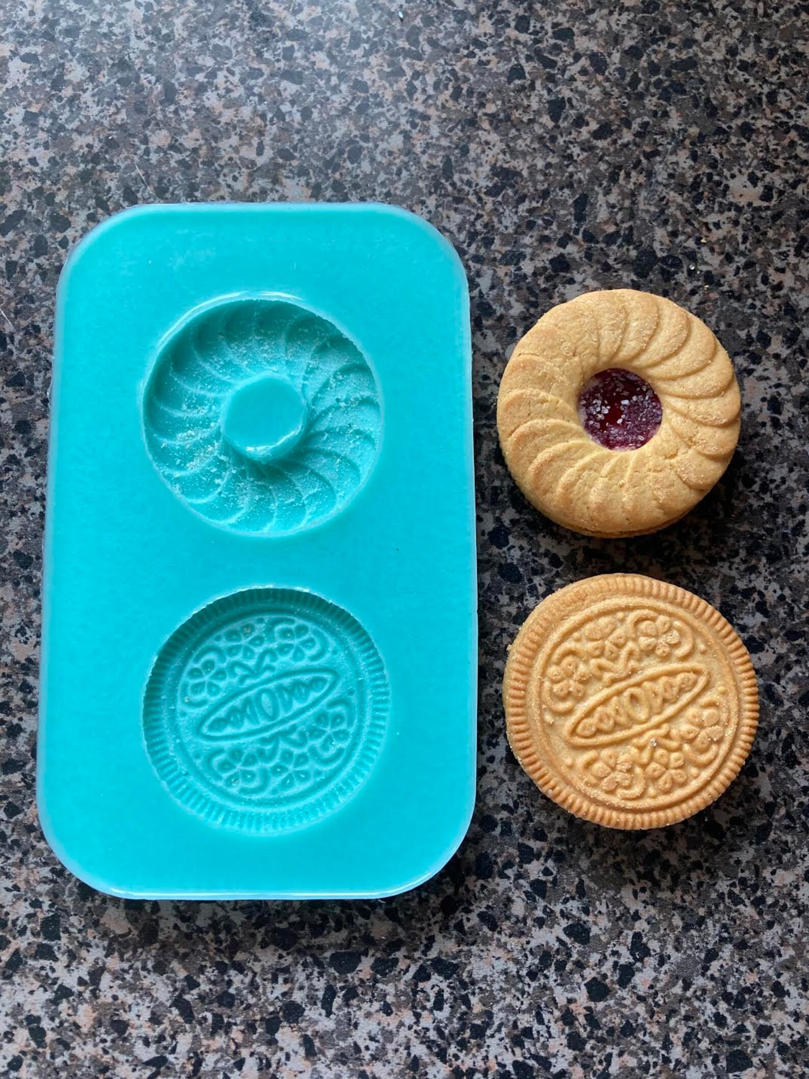 Vanilla Jam Cookie Silicone Mold Cookie Silicone Mold Cookie Etsy