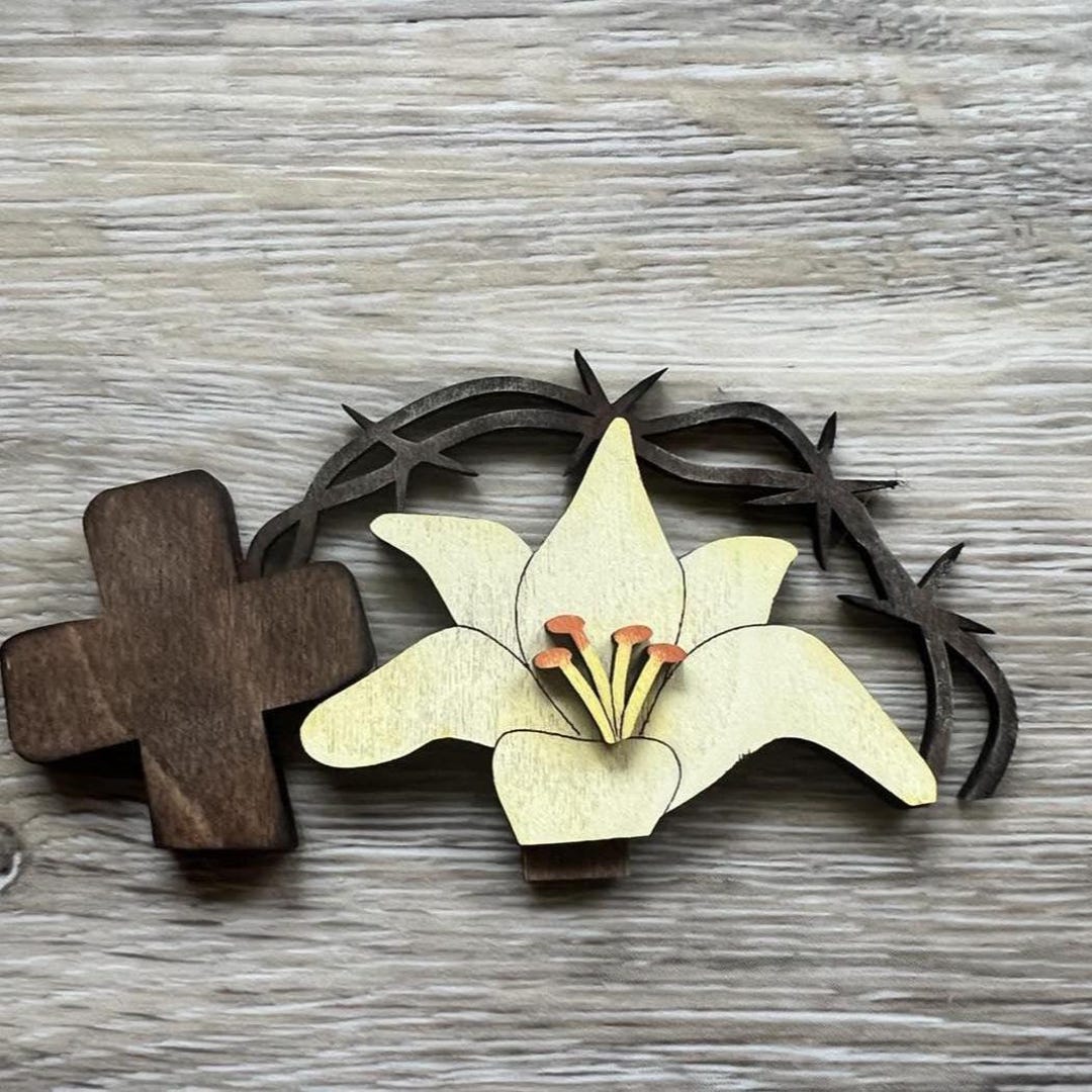 DIY Unfinished Easter Blessing Insert for Small Interchangeable Basket ...
