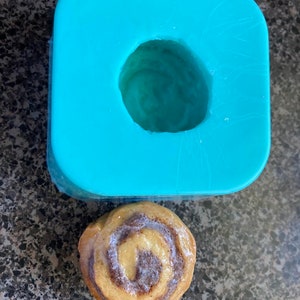 Realistic Mini Cinnamon Roll Silicone Mold, Realistic Mini Cinnamon Bun Silicone Mold