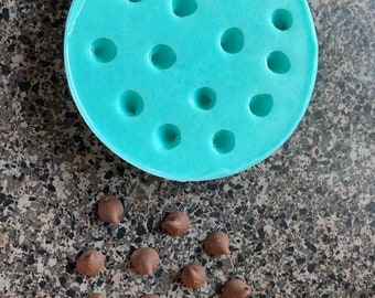 Fake Chips Mold, Faux Chips Mold, Fake Chocolate Chip Mold, Realistic Chocolate Chip Mold, Candy Mold, Silicone Mold Realistic Candy Mold