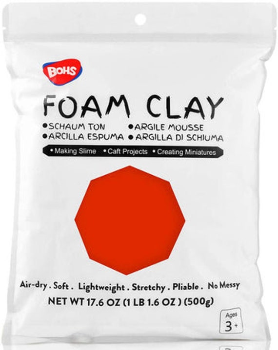 Soft White Polymer Clay for Slime, Crafts, Air Dry 8 oz (In 4 - 2 oz  Containers)