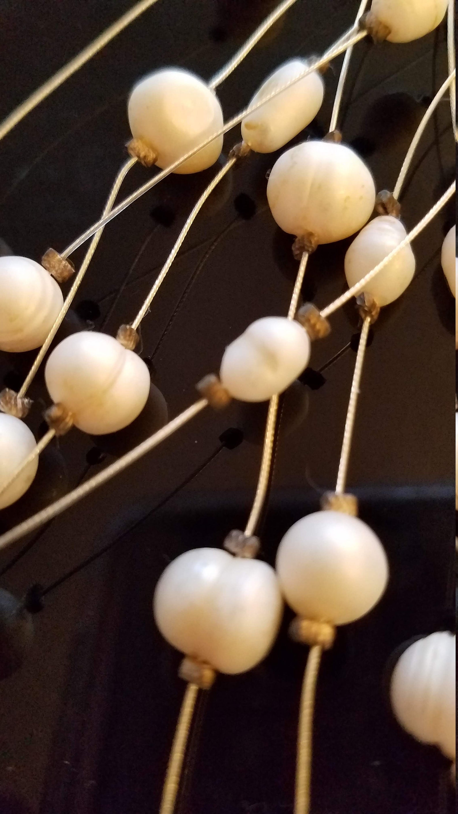 Pearls of the Sea/floating Pearl Necklace/fresh Water Etsy