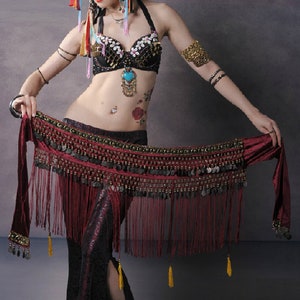Tribal Fusion Bellydance Belt , Hip Scarf Waist Jewelry Kuchi Belt , Ethnic  Belt , Banjara Belt , Gypsy Belt , Belly Dance Belt , Boho Belt -   Canada