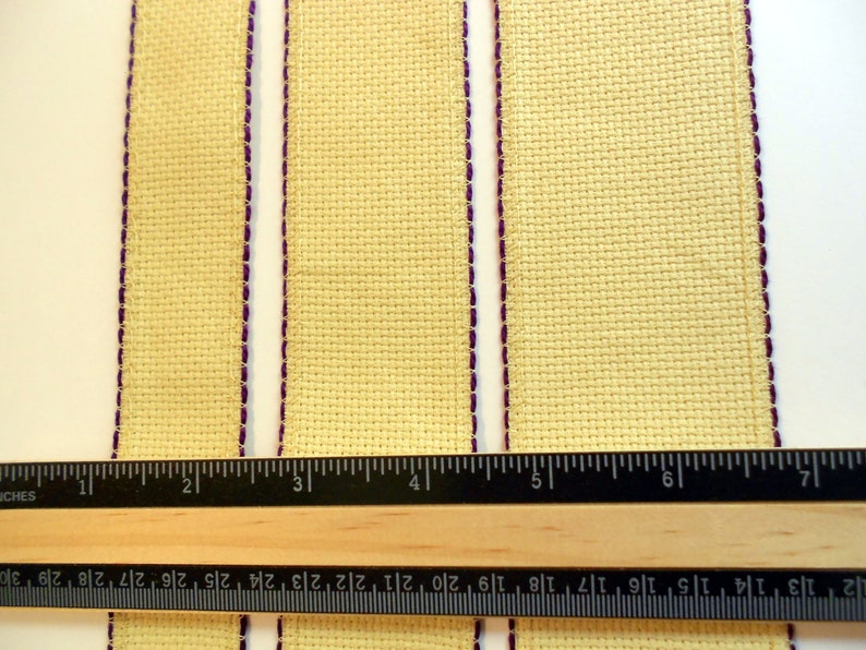 Natural Aida Band Ecru Aida Band Band Aida Bookmark Fabric Etsy