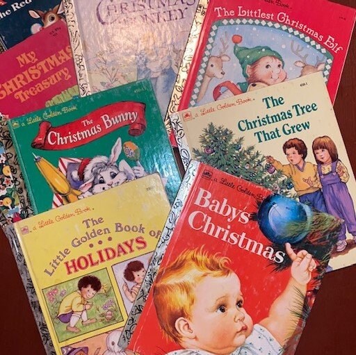 Christmas/Holiday Little Golden Books -- Vintage -- Seven Available