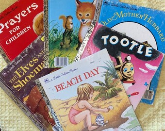 Vintage Little Golden Books - Five Available