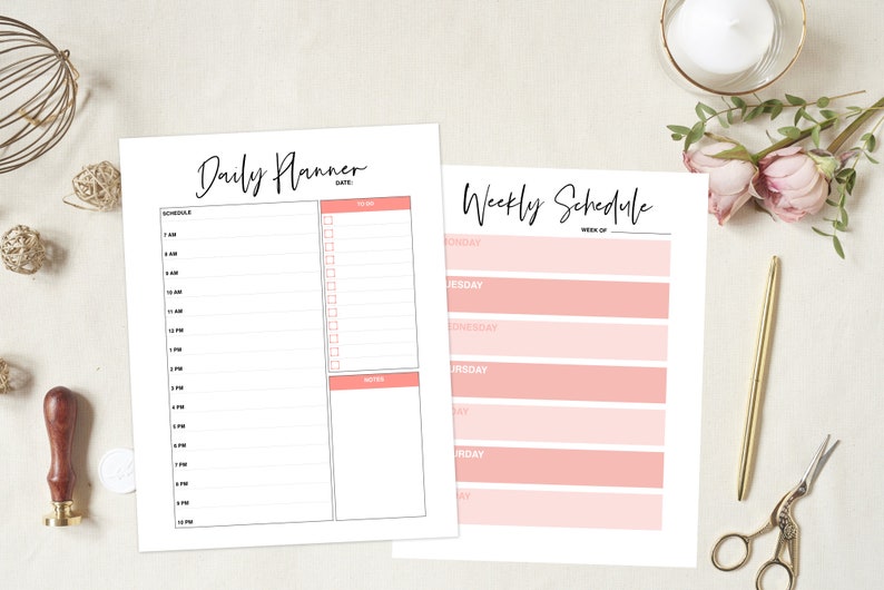 Hourly Planner Printable Daily Planner - Etsy
