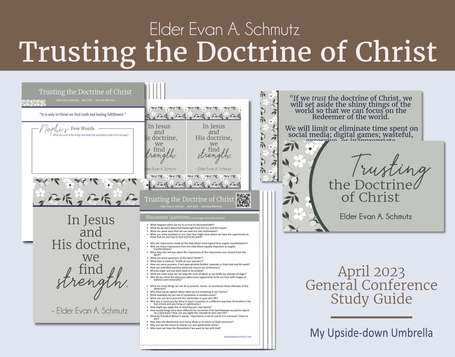 Trusting the Doctrine of Christ Elder Evan A. Schmutz Relief Society