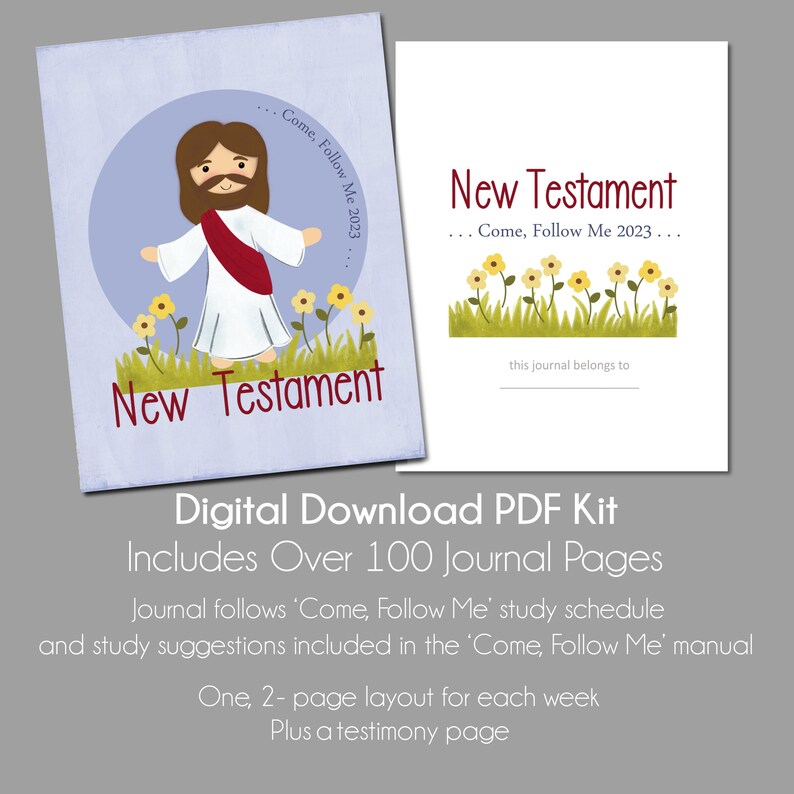 LDS Study Journal Come Follow Me 2023 New Testament Study Etsy