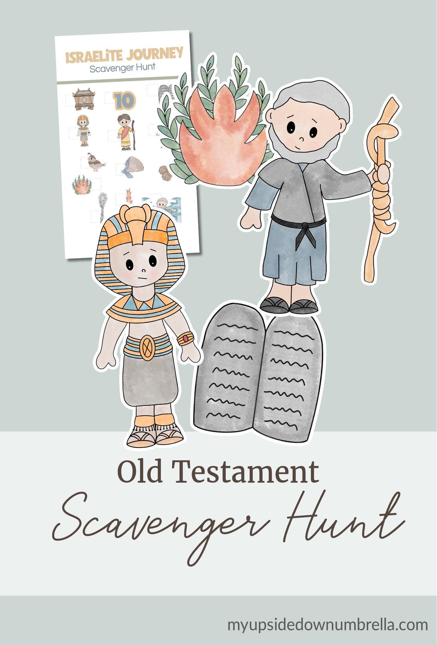 Bible Scavenger Hunt Game | Printable Old Testament Activity - Etsy