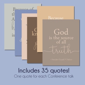 General Conference Printable Quotes BUNDLE From October 2022 - Etsy