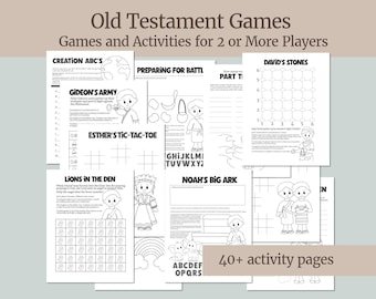 Old Testament Printable Games and Activity Pages | Come, Follow Me 2026