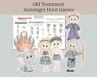 Bible Scavenger Hunt Game | Printable Old Testament Activity