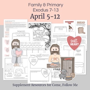 April 6-12 | Come, Follow Me Primary Lesson Outline | Exodus 7–13