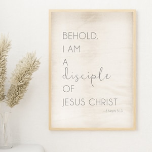 I Am a Disciple of Jesus Christ | Young Women Printable Posters | 2024 Youth Theme | LDS YW 2024 | Young Women Handout | 3 Nephi 5:13