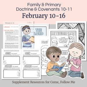 10 al 16 de febrero - D&C 10-11 - Ayudas para las lecciones de la Primaria y la Familia SUD para Ven, sígueme 2025 / Páginas para colorear de actividades / "Sal, vencedor"