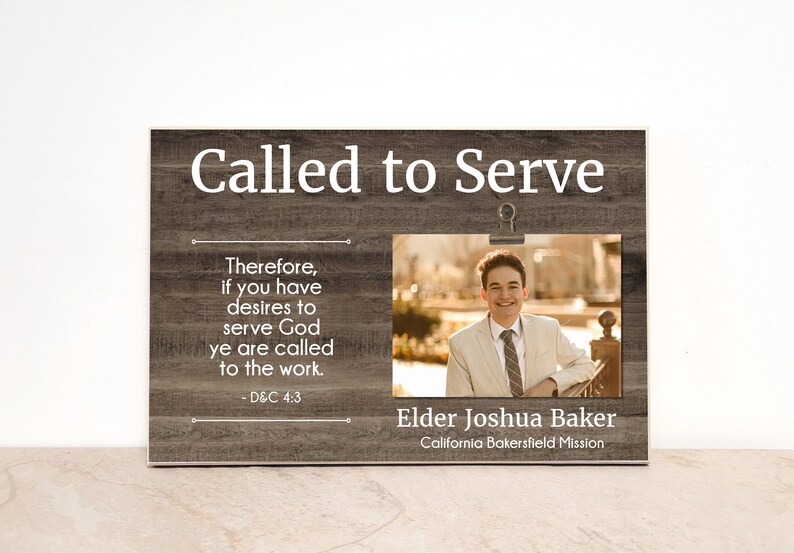 LDS Missionary Plaque Personalized Called to Serve Picture - Etsy