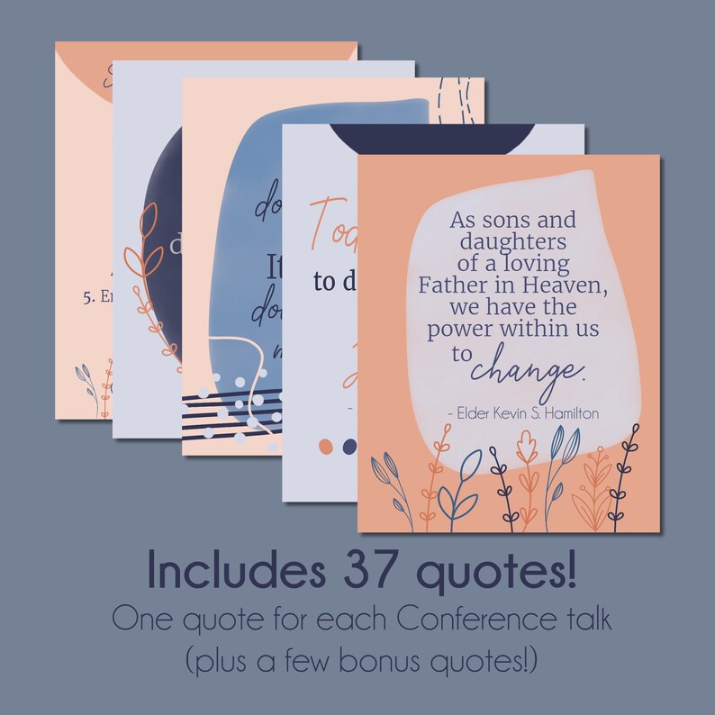 General Conference April 2022 Printable Quotes BUNDLE LDS Etsy