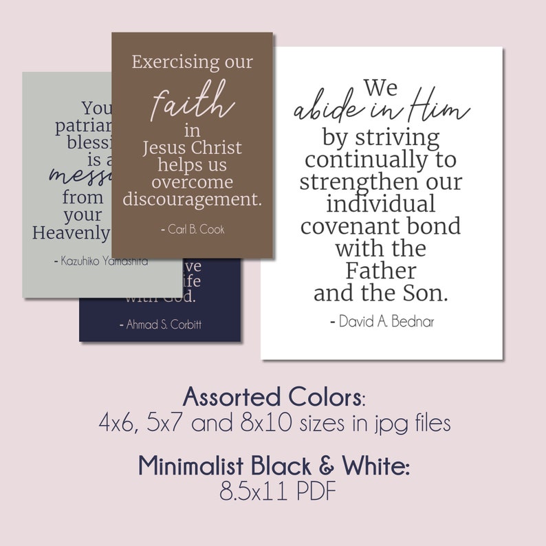 General Conference Printable Quotes BUNDLE From April 2023 - Etsy