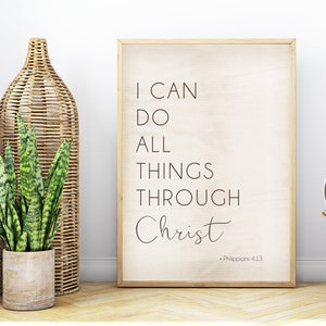 I Can Do All Things Through Christ | Young Women Printable Posters | 2023 Youth Theme | LDS YW 2023 | Young Women Handout | Philippians 4:13