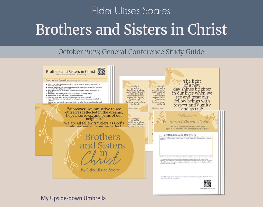 Brothers and Sisters in Christ Elder Ulisses Soares, October 2023