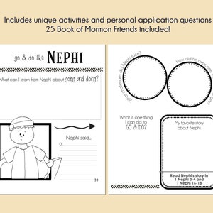 Book of Mormon Heroes BUNDLE- Workbook AND Coloring Book, LDS Primary