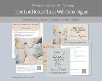 President Russell M. Nelson - The Lord Jesus Christ Will Come Again - October 2024 General Conference Relief Society Lesson Help, Questions