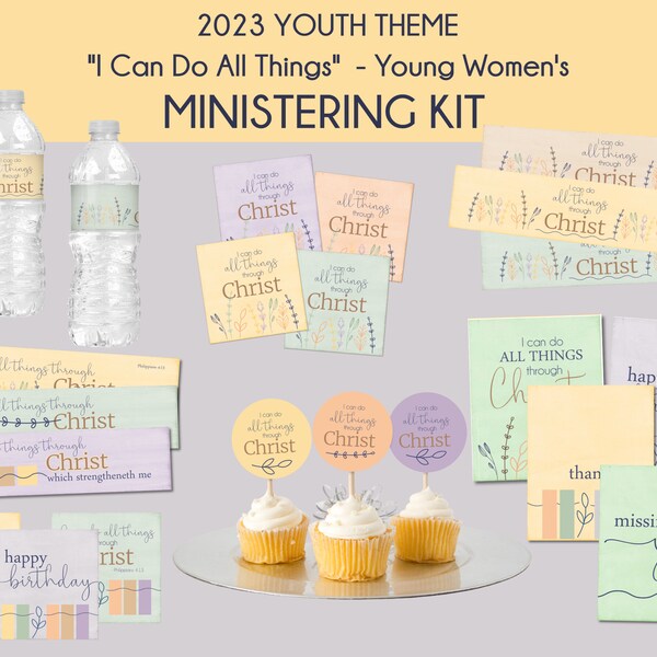 Lds Yw Theme Printable Cards Etsy