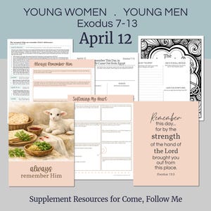 6-12 aprile / Piano di lezioni per i giovani della Chiesa di Gesù Cristo dei Santi degli Ultimi Giorni / Giovani donne, giovani uomini / Mosè, Esodo 7-13, la Pasqua e il Sacramento