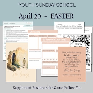 April 14-20 EASTER  - LDS Lesson Helps | Youth Sunday School - Come Follow Me 2025 Doctrine and Covenants