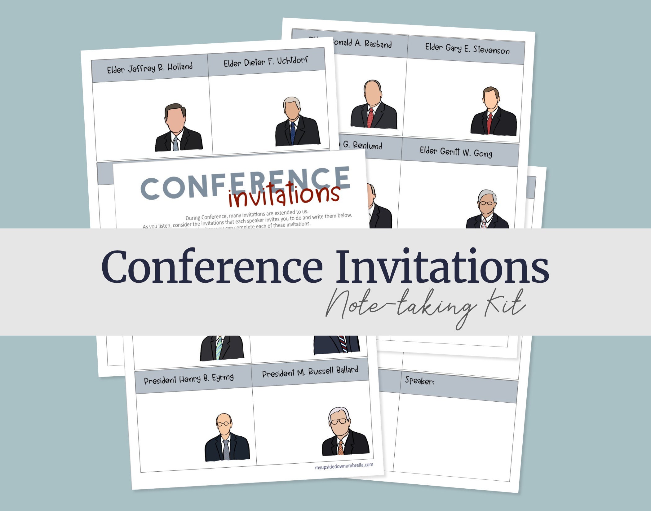 Conference Invitations LDS General Conference Not-taking - Etsy