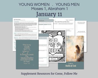January 5-11 | LDS Youth Lesson Plan | Young Women, Young Men | "This Is My Work and My Glory"