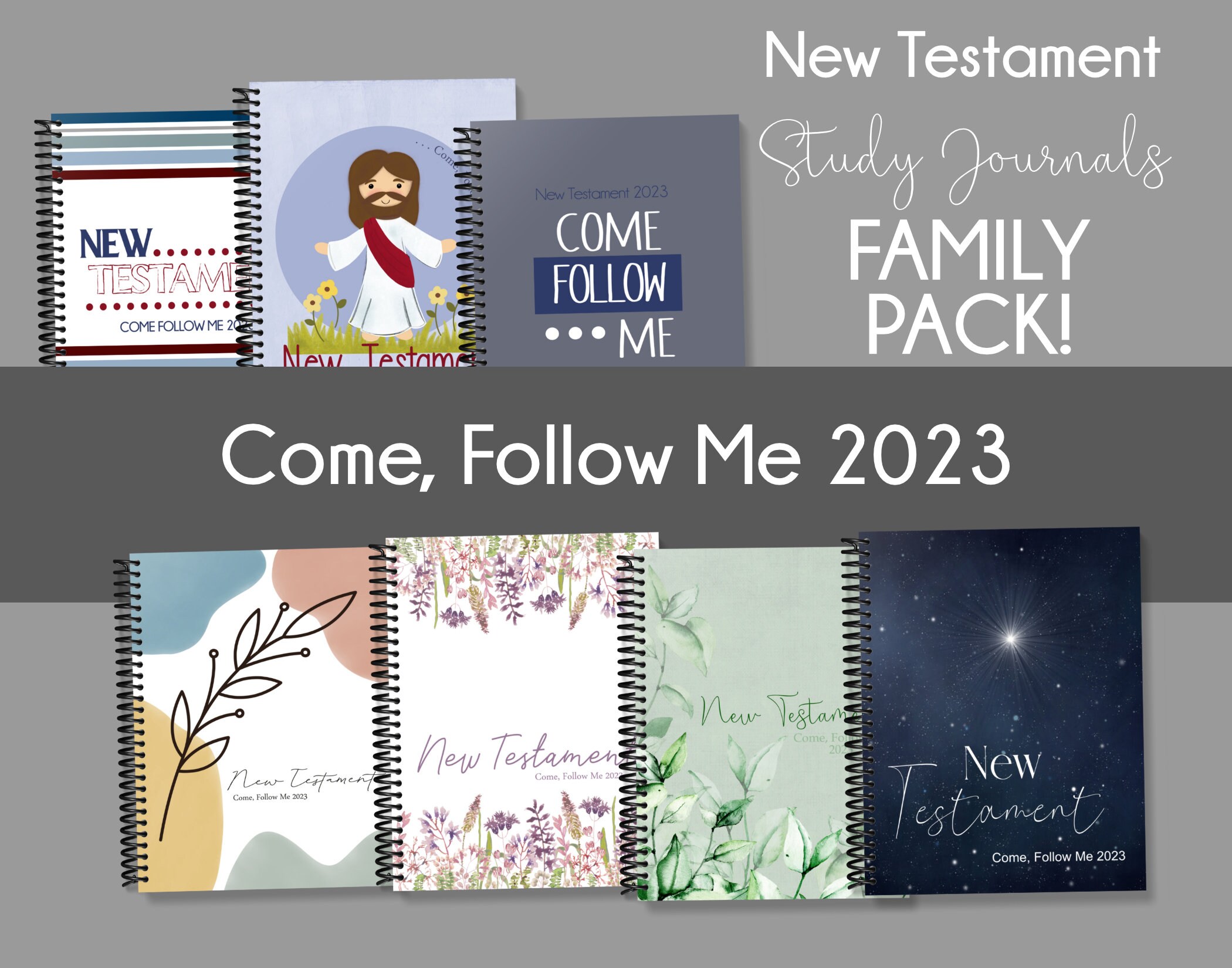 New Testament Printable Scripture Sticker Pack Come Follow Me 2023