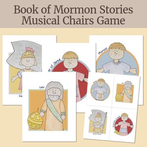 Histoires du Livre de Mormon, jeu de chaises musicales pour les écoles primaires, heure du chant pour la primaire, Viens me suivre en 2024, journées d'activités, jeux pour enfants pour la primaire, jeux FHE