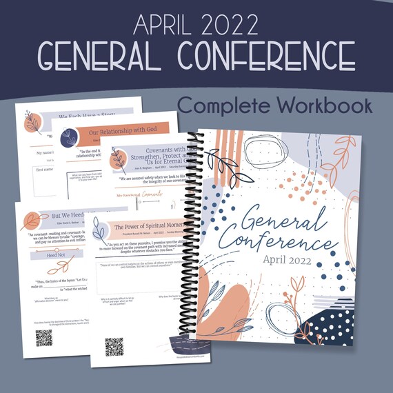 April 2022 General Conference Study Workbook COMPLETE BOOK Etsy